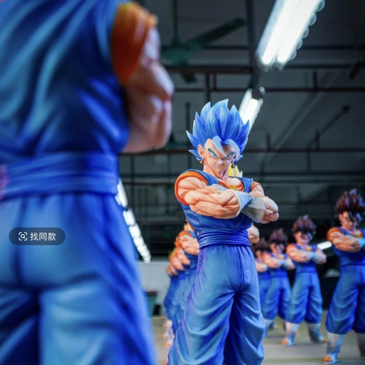 Double King Statue Dragon Ball Handmade Beijit Super Saiyan Model Anime Pose Hug