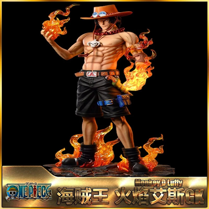 One Piece Fire Fist Ace Handheld Model Statue