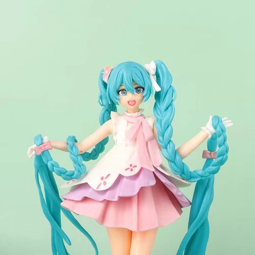Miku Hatsune Miku Hand Made Sakura Chuyin Long Hair Braid Fairyland anime Model High Quality Decoration