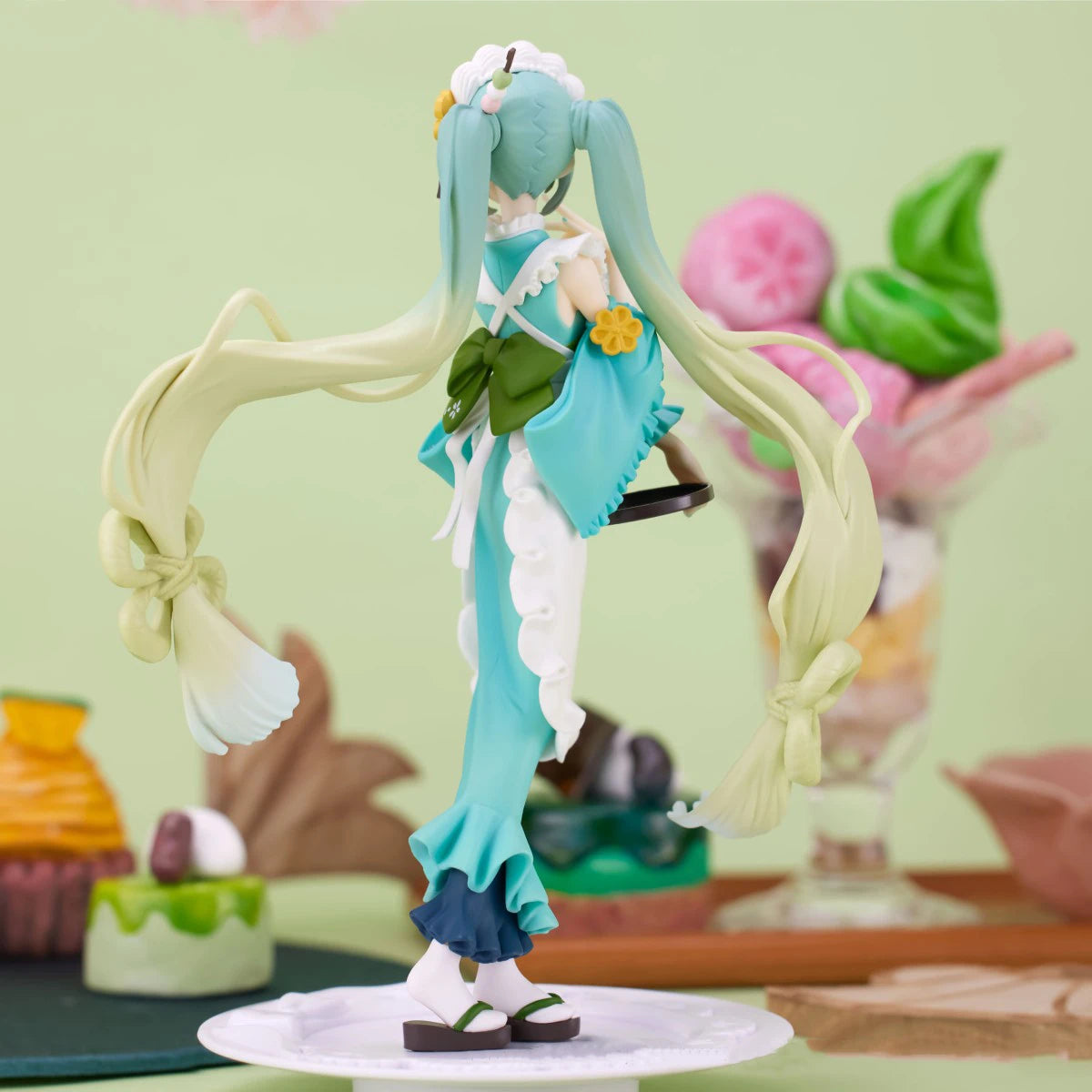 Japanese Spot FuRyu VOCALOID Hatsune Miku MIKU Limited Matcha Bafei Special Scenery Handicraft【Collection style】