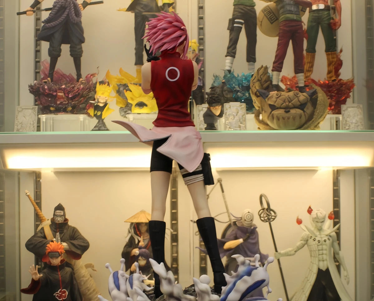 Giant Wave Sakura [Japanese version] Exclusive limited edition Naruto anime peripheral figurine table set Muse