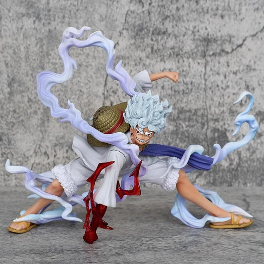 Japanese version One Piece, Sun God, Nica, 5th level, Luffy, Squatting, 2nd level, Fruit Awakening, Anime, Handmade, Muse