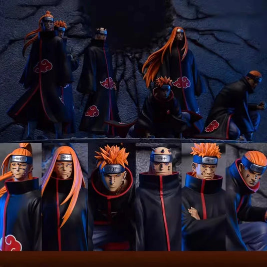 Japanese version of Naruto Fantasy Six Paths Pain Xiao organized ninja scene figurine desktop statue muse