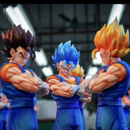 Double King Statue Dragon Ball Handmade Beijit Super Saiyan Model Anime Pose Hug