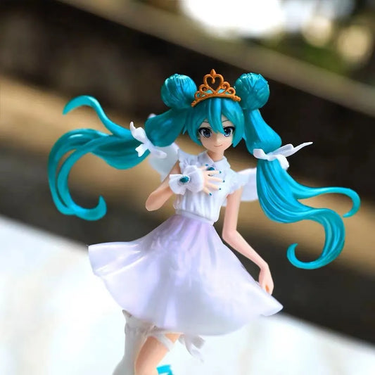 Hatsune Miku 15th Anniversary Anniversary First and Second Generation Angel Wings Beautiful Girl Hand made Animation Model Gift