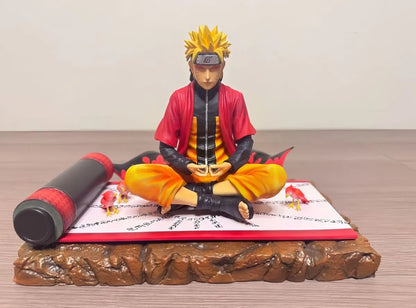 Meditation Naruto Naruto anime peripheral figurine table building trendy toy model