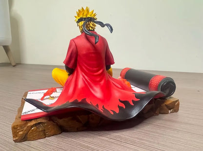 Meditation Naruto Naruto anime peripheral figurine table building trendy toy model