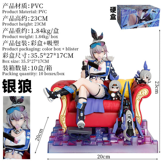 New 1/6 20*22CM Game Anime Girl PVC Figure Model Statue Plastic statue No Box