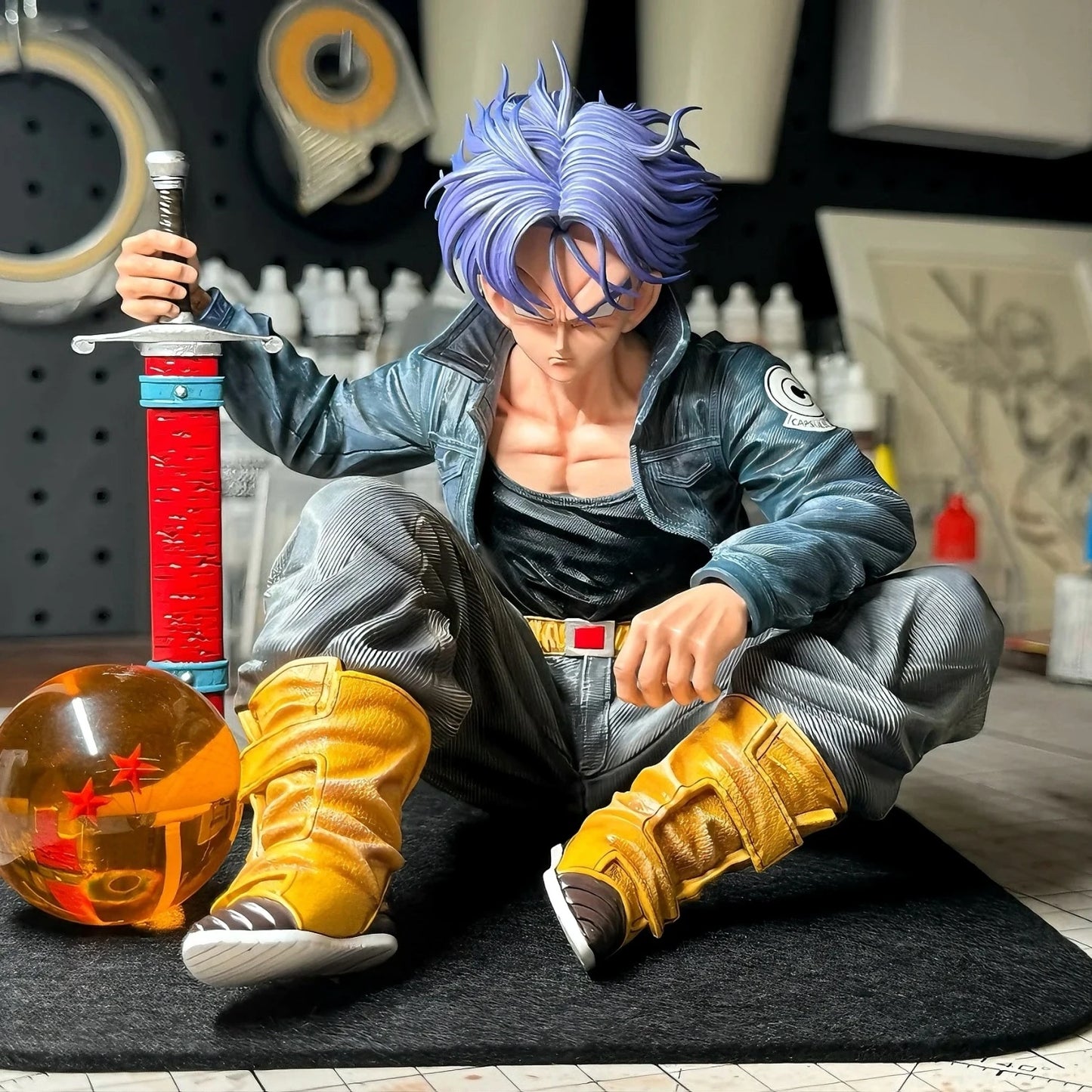 Wink Sitting Position - Tranx [Japanese Version] Limited edition Dragon Ball GK Handheld Trendy Play AZ Ornament Gift Model