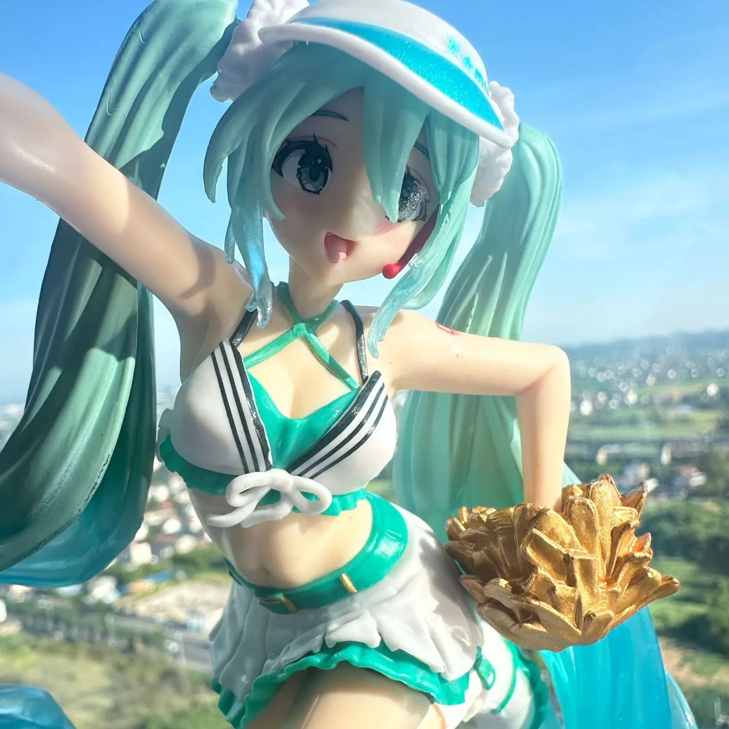 Hatsune Miku hand-operated uniform cheerleading team anime model decorations of Shouyin animation