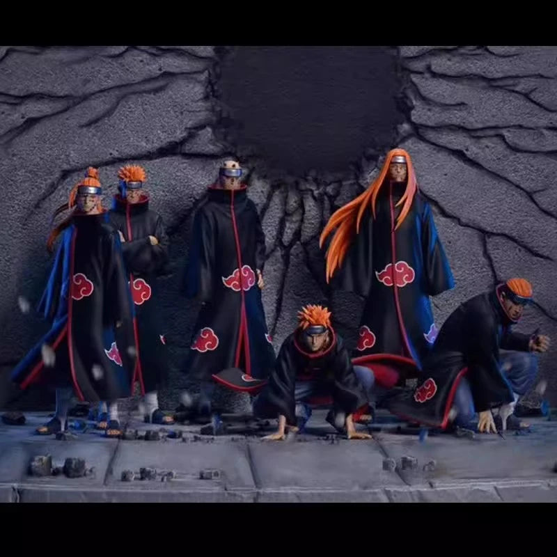 Japanese version of Naruto Fantasy Six Paths Pain Xiao organized ninja scene figurine desktop statue muse
