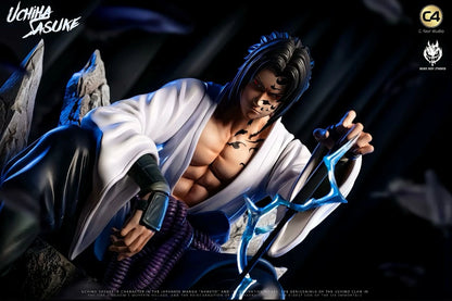 C4 Sitting Position - Sasuke [Japanese Version] Limited Edition Naruto GK Handheld Trendy Play AZ Ornament Gift Surrounding Model