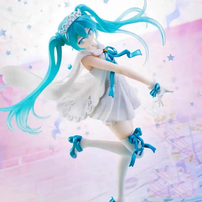 Hatsune Miku 15th Anniversary Anniversary First and Second Generation Angel Wings Beautiful Girl Hand made Animation Model Gift