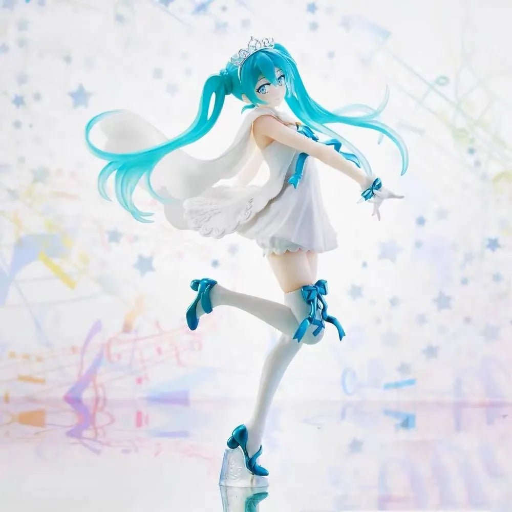 Hatsune Miku 15th Anniversary Anniversary First and Second Generation Angel Wings Beautiful Girl Hand made Animation Model Gift