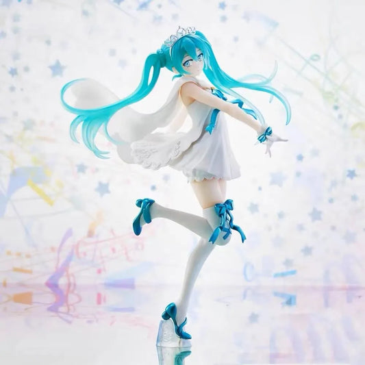Hatsune Miku 15th Anniversary Anniversary First and Second Generation Angel Wings Beautiful Girl Hand made Animation Model Gift