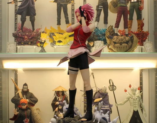 Giant Wave Sakura [Japanese version] Exclusive limited edition Naruto anime peripheral figurine table set Muse