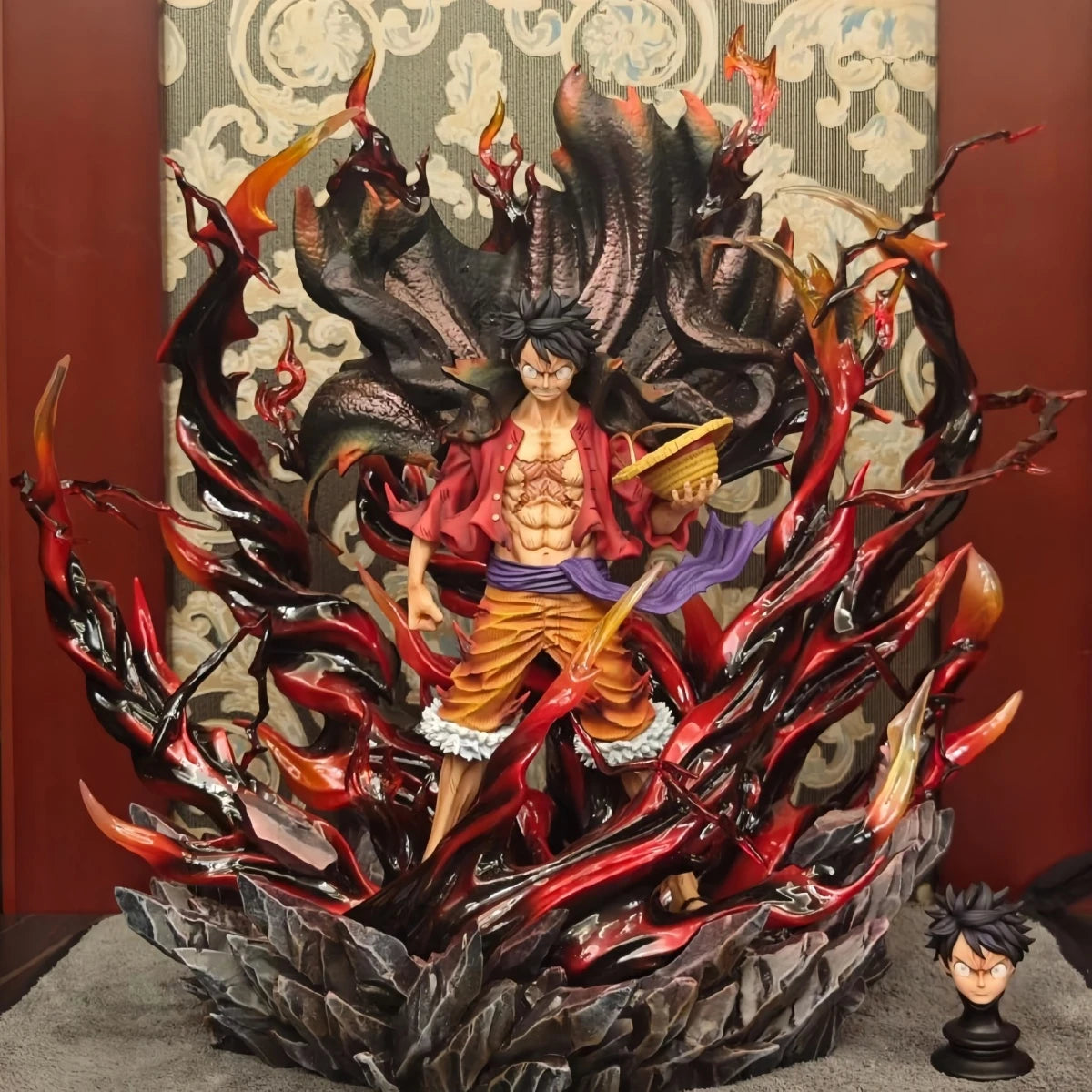 H Overlord Color Luffy [Japanese Version] Exclusive Limited Edition One Piece Anime Peripheral Handmade Model Ornament Muse