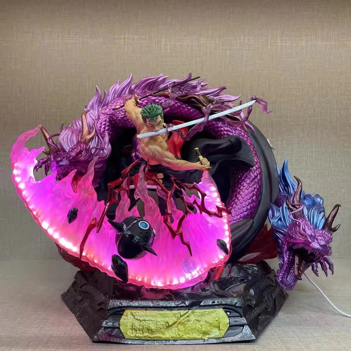 Ayo Dragon Series Solon Tornado Double Dragon Pirate King GK Handmade Gift Statue Model【Collection style】