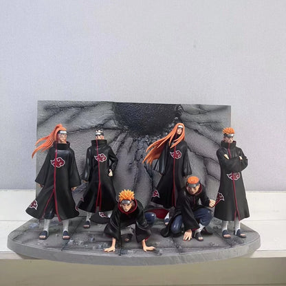 Japanese version of Naruto Fantasy Six Paths Pain Xiao organized ninja scene figurine desktop statue muse