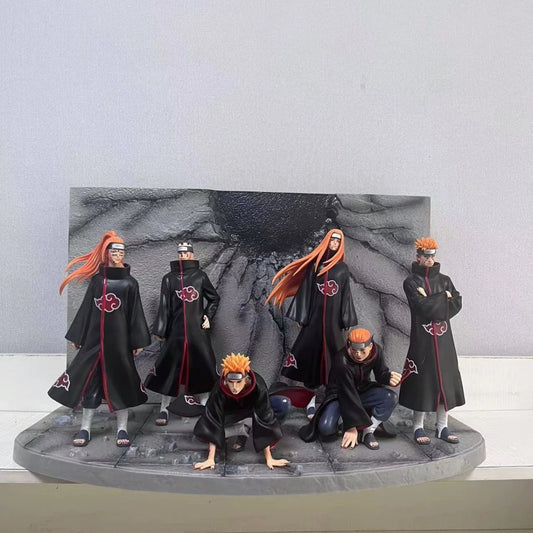 Japanese version of Naruto Fantasy Six Paths Pain Xiao organized ninja scene figurine desktop statue muse