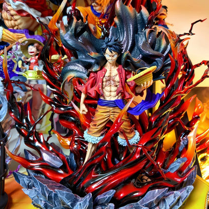 H Overlord Color Luffy [Japanese Version] Exclusive Limited Edition One Piece Anime Peripheral Handmade Model Ornament Muse