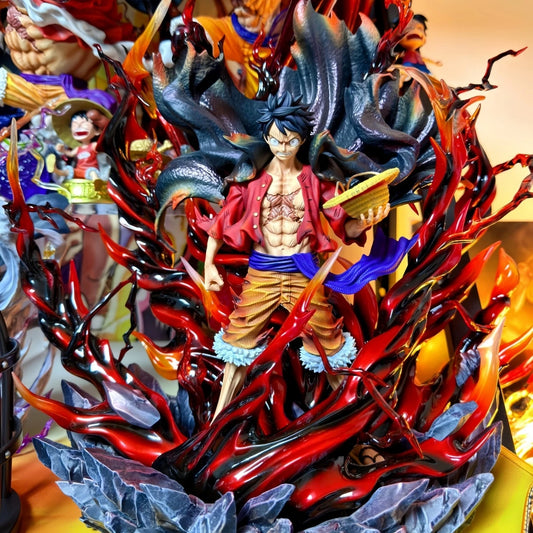 H Overlord Color Luffy [Japanese Version] Exclusive Limited Edition One Piece Anime Peripheral Handmade Model Ornament Muse