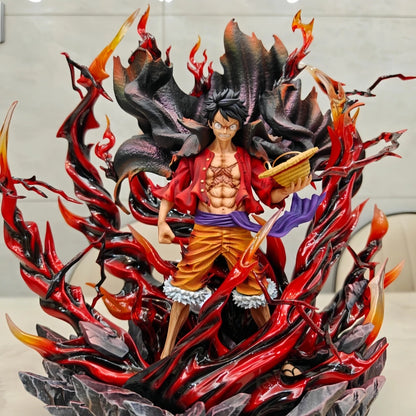 H Overlord Color Luffy [Japanese Version] Exclusive Limited Edition One Piece Anime Peripheral Handmade Model Ornament Muse