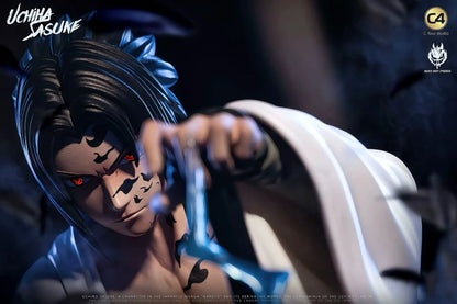 C4 Sitting Position - Sasuke [Japanese Version] Limited Edition Naruto GK Handheld Trendy Play AZ Ornament Gift Surrounding Model