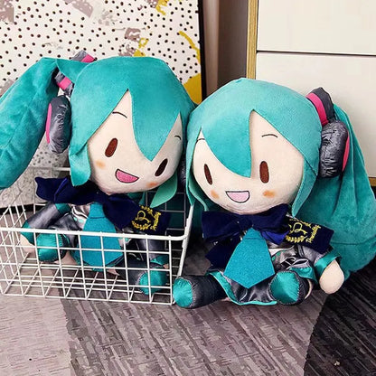 Hatsune Miku Ornament Throw Pillow Classic Deep sea Plush Fufu Doll Figure Gift