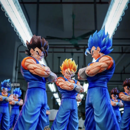 Double King Statue Dragon Ball Handmade Beijit Super Saiyan Model Anime Pose Hug