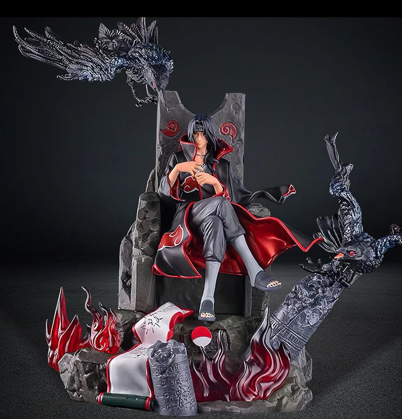 Naruto GK Throne Itachi Handmade Uchiha Itachi Statue Counter Ornament Birthday Gift muse【Collection style】
