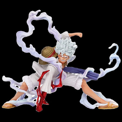 Japanese version One Piece, Sun God, Nica, 5th level, Luffy, Squatting, 2nd level, Fruit Awakening, Anime, Handmade, Muse
