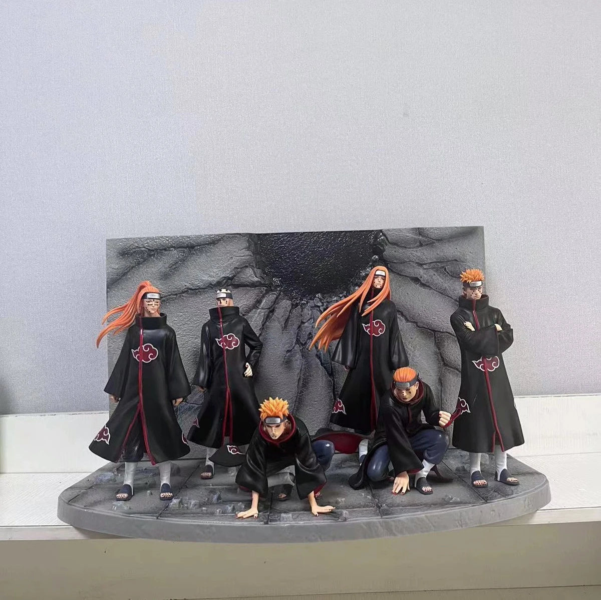 Japanese version of Naruto Fantasy Six Paths Pain Xiao organized ninja scene figurine desktop statue muse