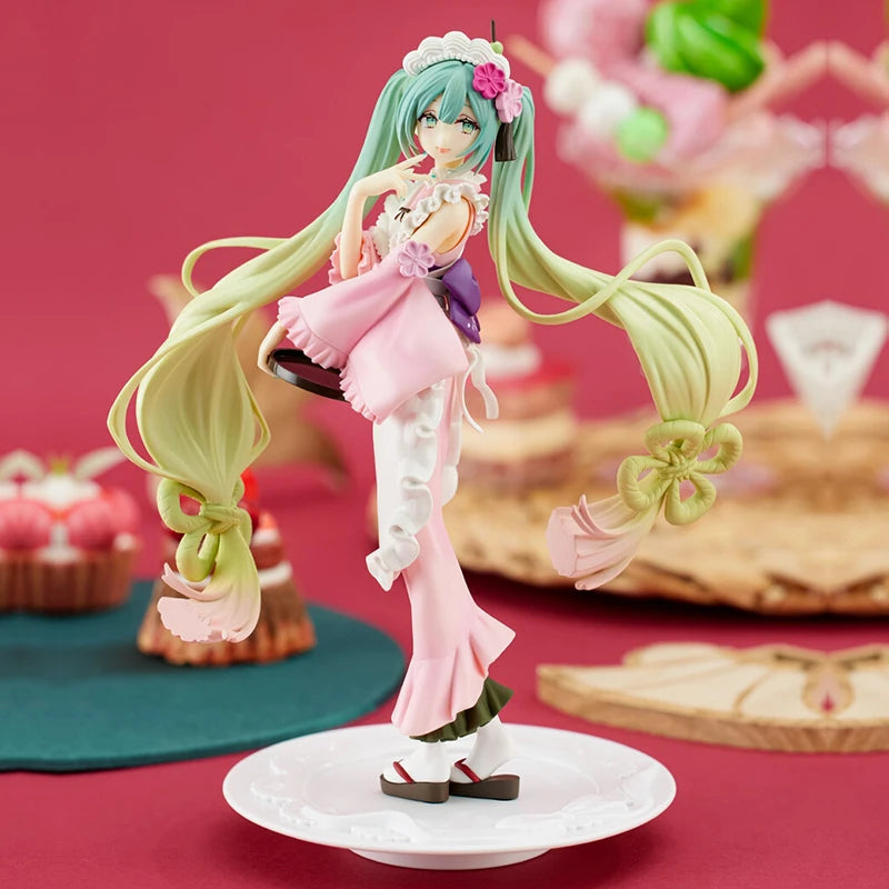 Japanese Spot FuRyu VOCALOID Hatsune Miku MIKU Limited Matcha Bafei Special Scenery Handicraft【Collection style】