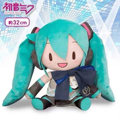 Hatsune Miku Ornament Throw Pillow Classic Deep sea Plush Fufu Doll Figure Gift