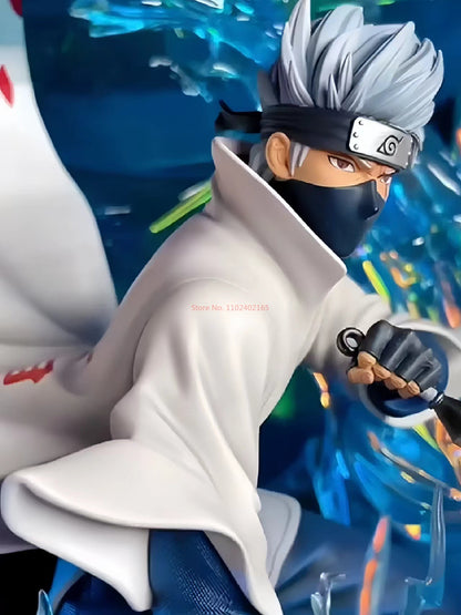 27cm Gk Naruto Hatake Kakashi Anime Figure Cs Sixth Generation Ninja Statue Decoration Collectable Action Doll Model Boy ToyGift
