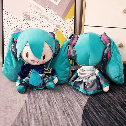 Hatsune Miku Ornament Throw Pillow Classic Deep sea Plush Fufu Doll Figure Gift