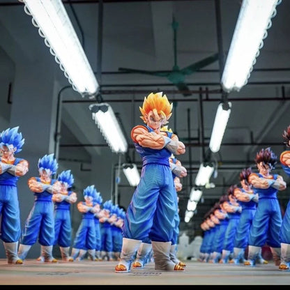 Double King Statue Dragon Ball Handmade Beijit Super Saiyan Model Anime Pose Hug