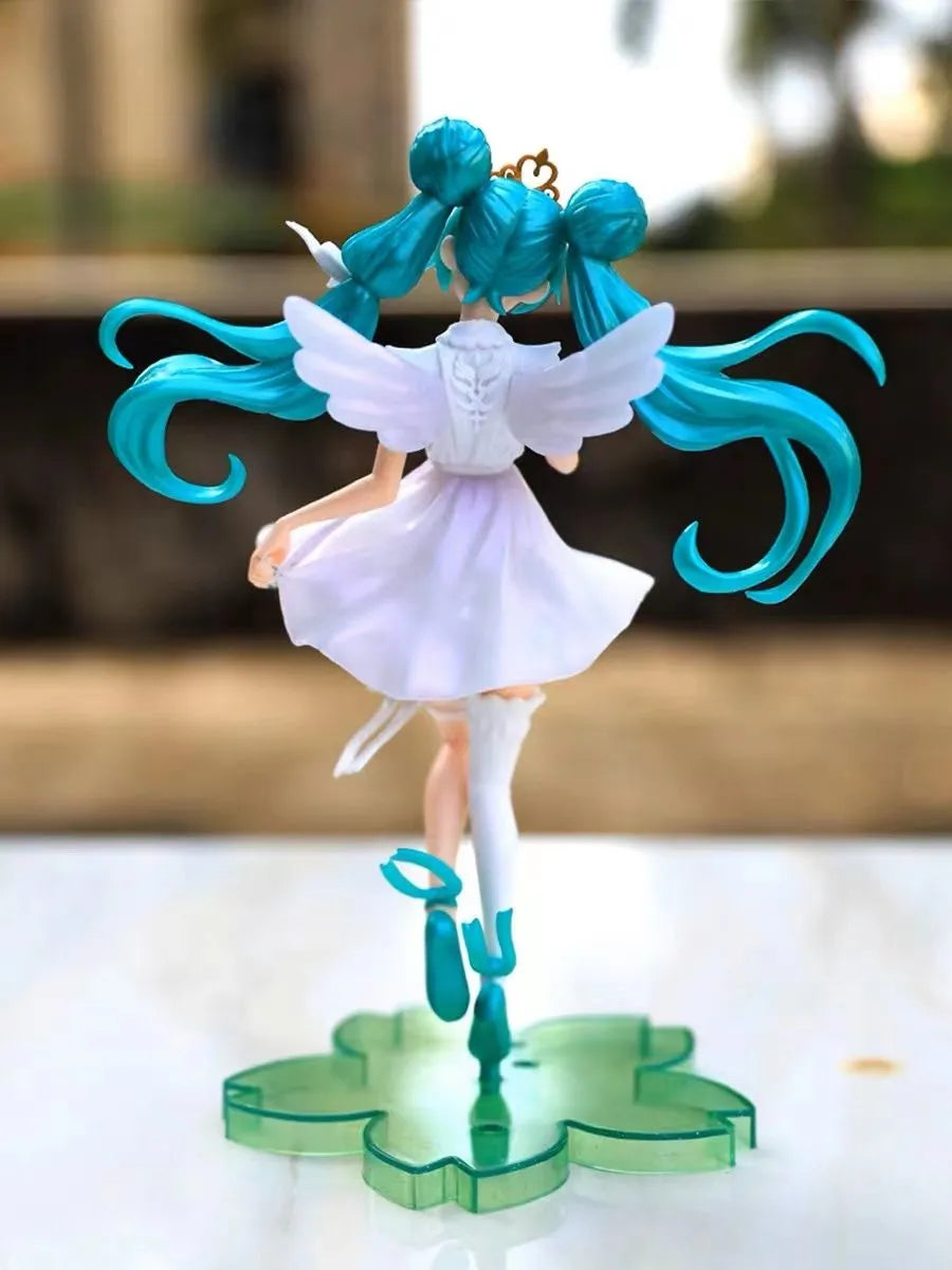 Hatsune Miku 15th Anniversary Anniversary First and Second Generation Angel Wings Beautiful Girl Hand made Animation Model Gift