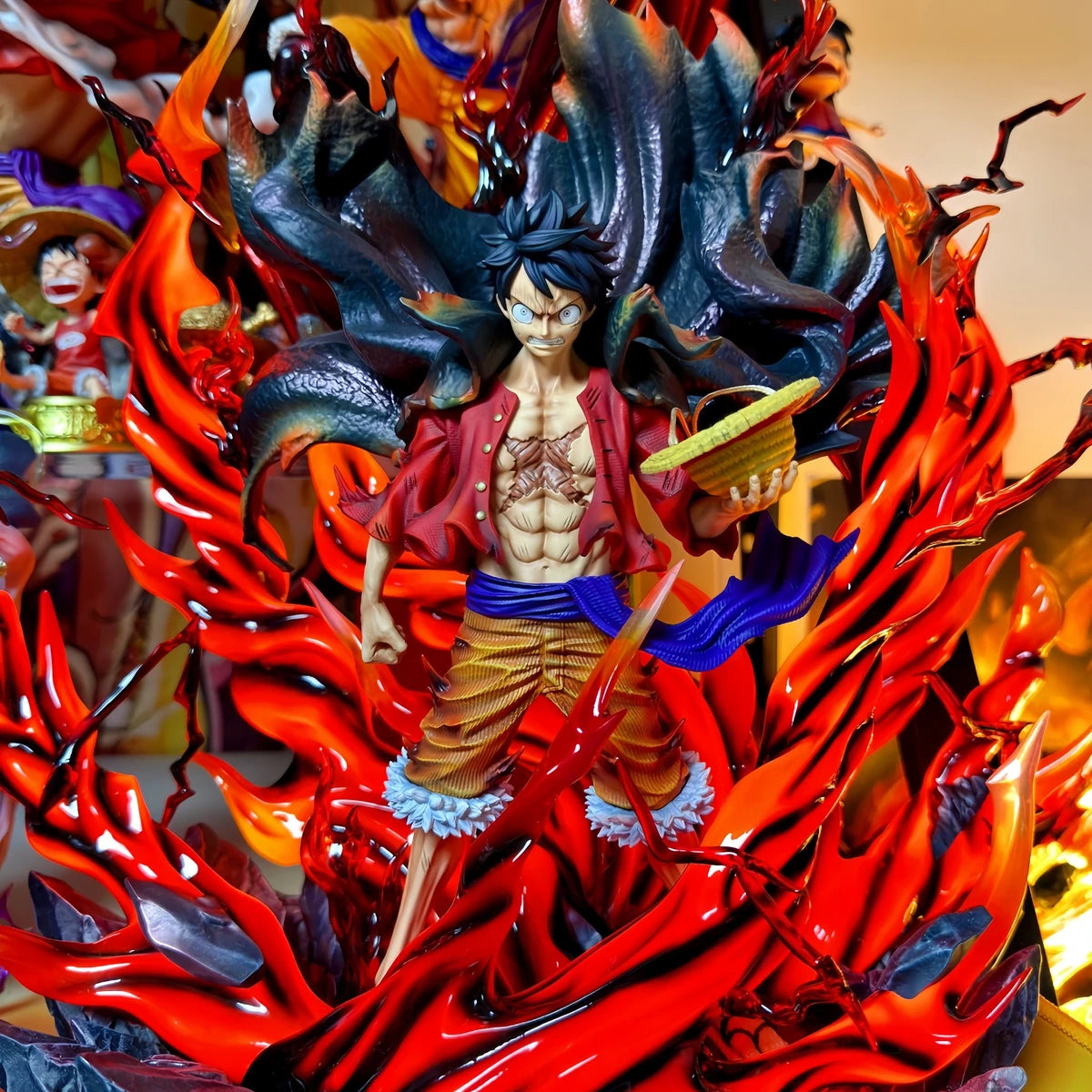 H Overlord Color Luffy [Japanese Version] Exclusive Limited Edition One Piece Anime Peripheral Handmade Model Ornament Muse