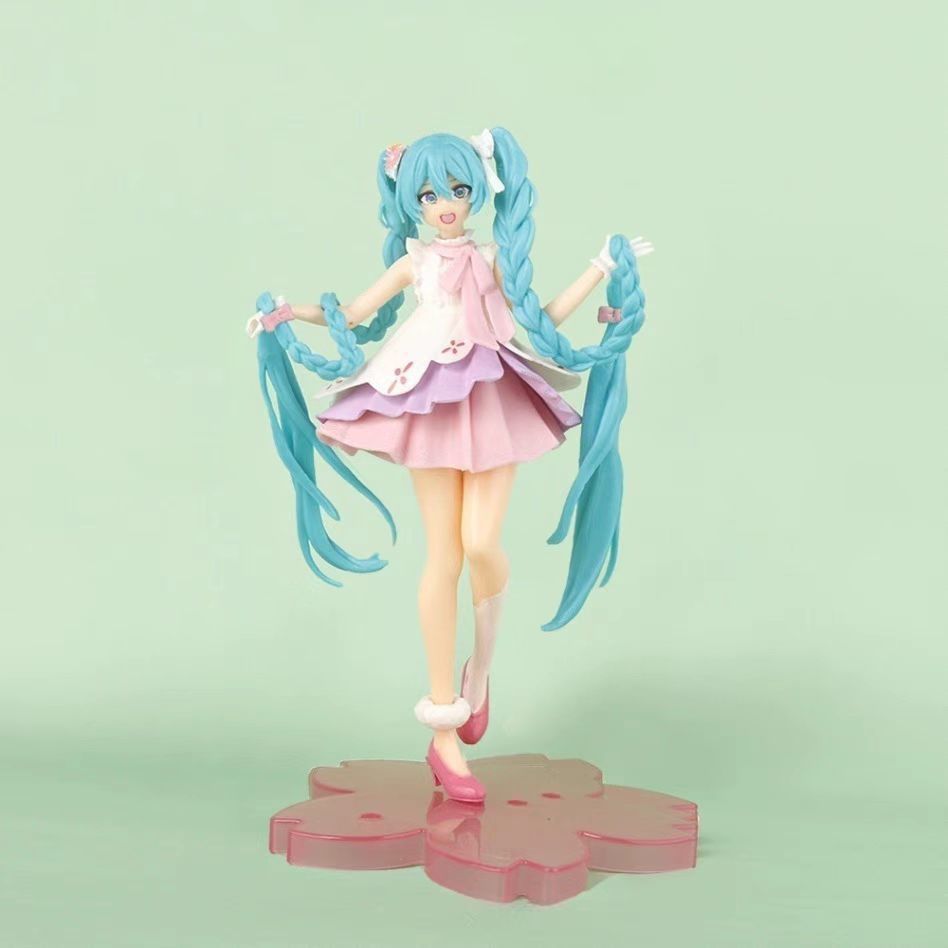 Miku Hatsune Miku Hand Made Sakura Chuyin Long Hair Braid Fairyland anime Model High Quality Decoration