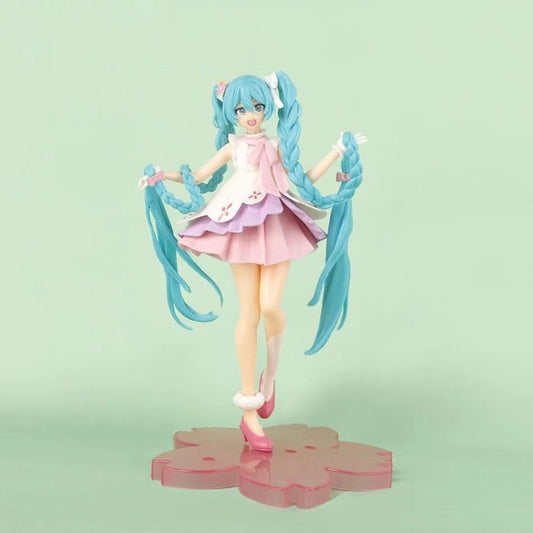 Miku Hatsune Miku Hand Made Sakura Chuyin Long Hair Braid Fairyland anime Model High Quality Decoration
