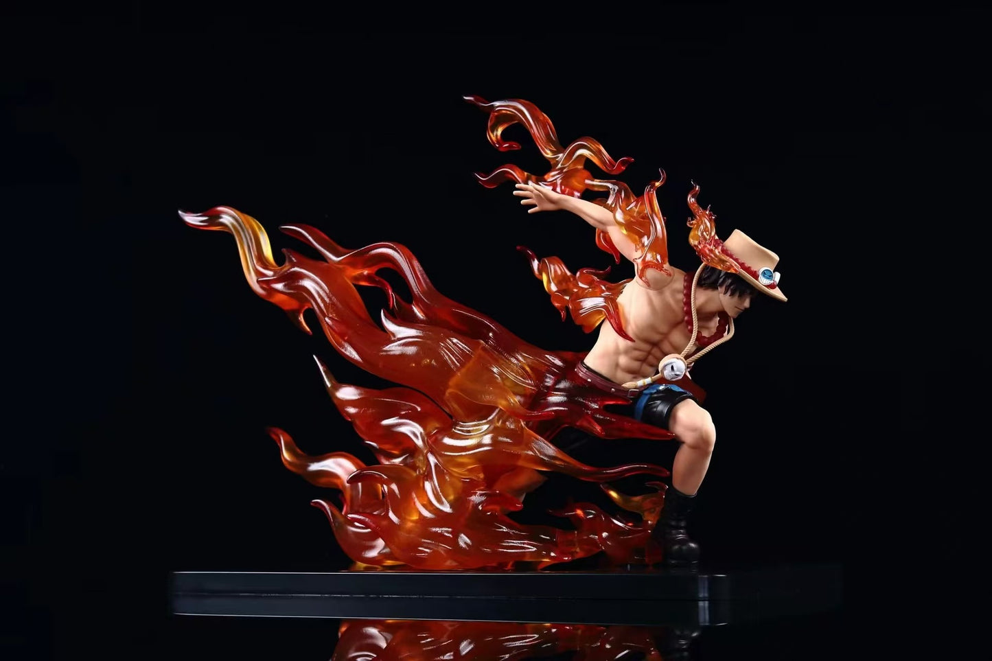 Anime One Piece Portgas D Ace Fire Drift Action PVC Figure Statue Toy Gift