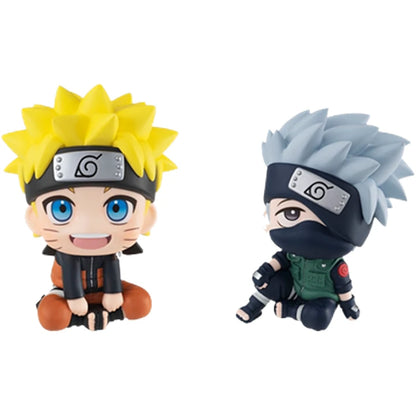 Naruto Handheld Naruto Kakashi Sasuke Itachi Model Q-Version Doll Car Ornament Birthday Gift Toy