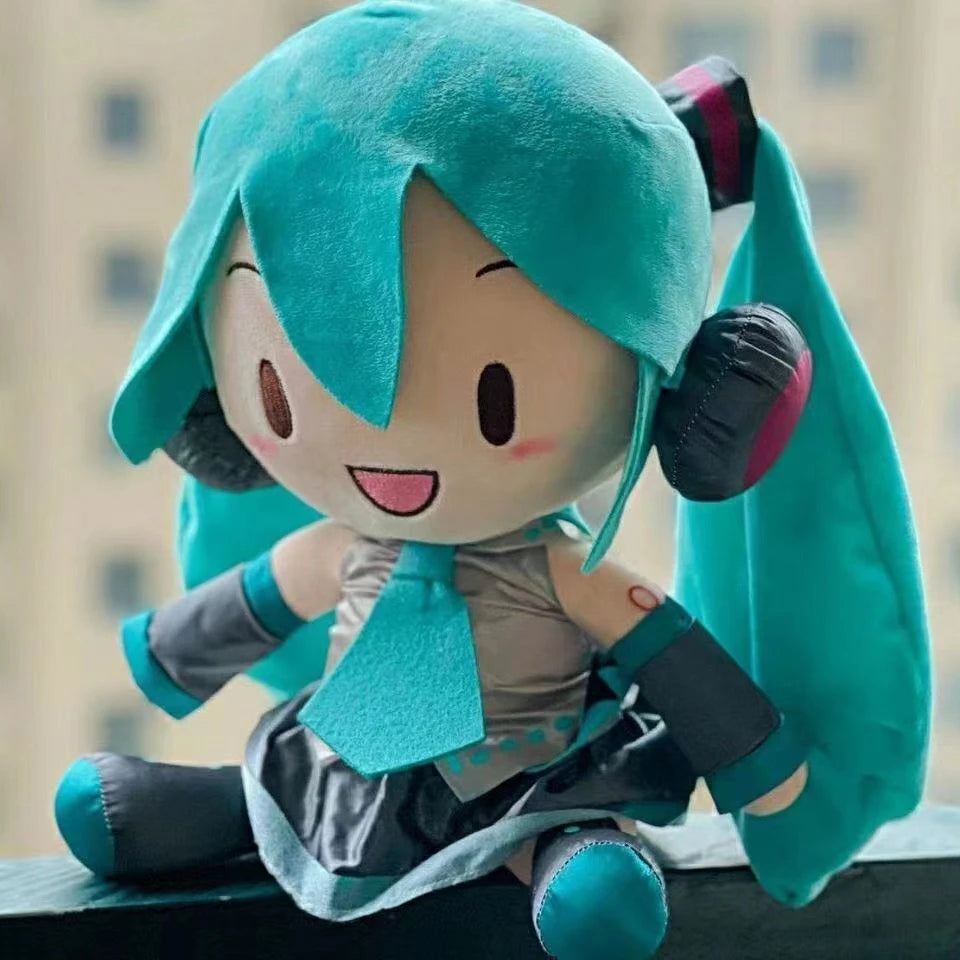 Hatsune Miku Ornament Throw Pillow Classic Deep sea Plush Fufu Doll Figure Gift