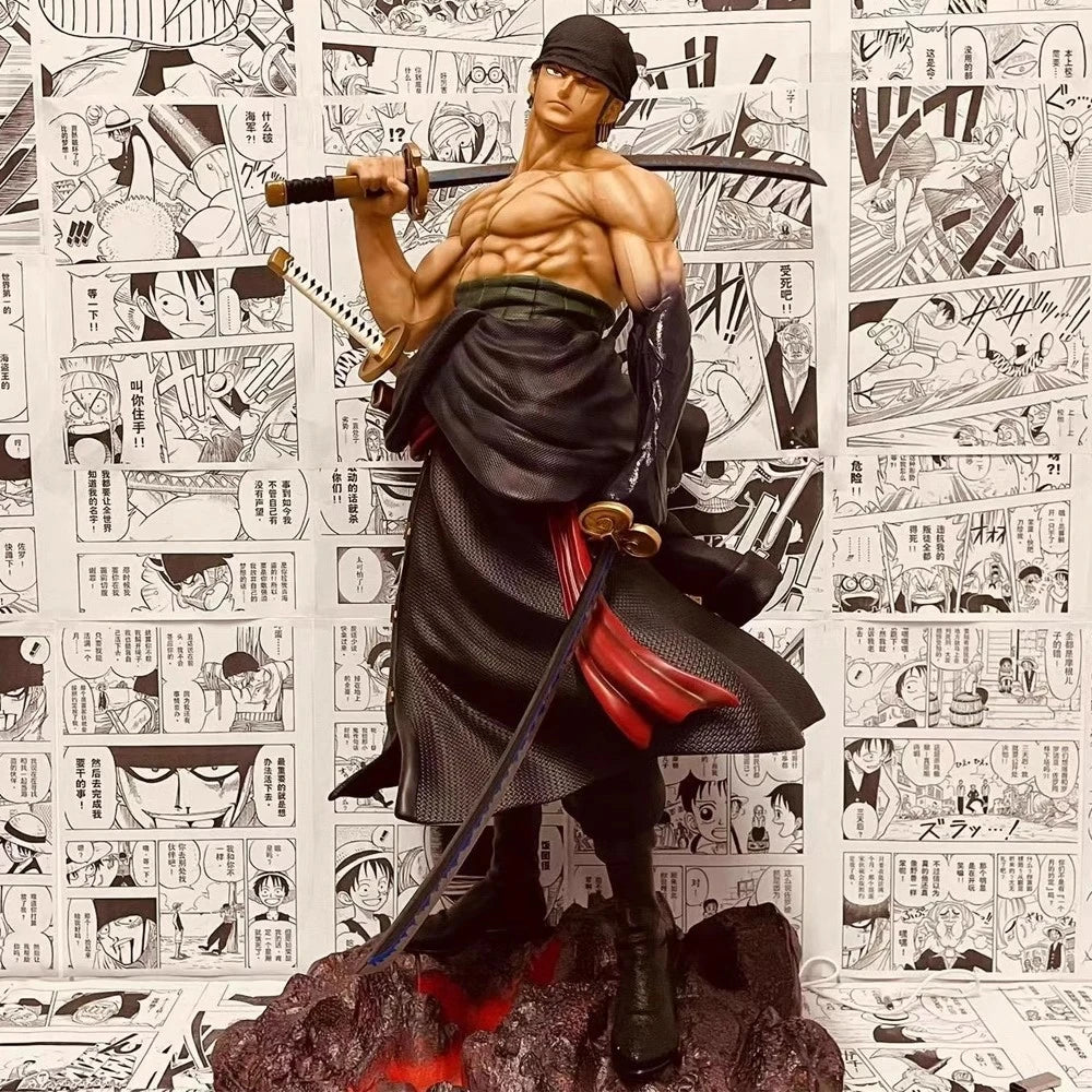 One Piece Super Large Carrying Knife Rope Long Handheld Ornament Platform Society Model Statue muse【Collection style】