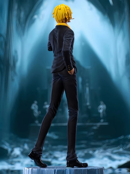 One Piece Sanji Limited Edition GK Collectible Figure - 1/9 Scale Handheld Cigarette Dynamic Pose Statue - Premium Resin Model with Base - Anime Fan Gift