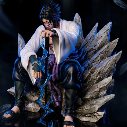 C4 Sitting Position - Sasuke [Japanese Version] Limited Edition Naruto GK Handheld Trendy Play AZ Ornament Gift Surrounding Model