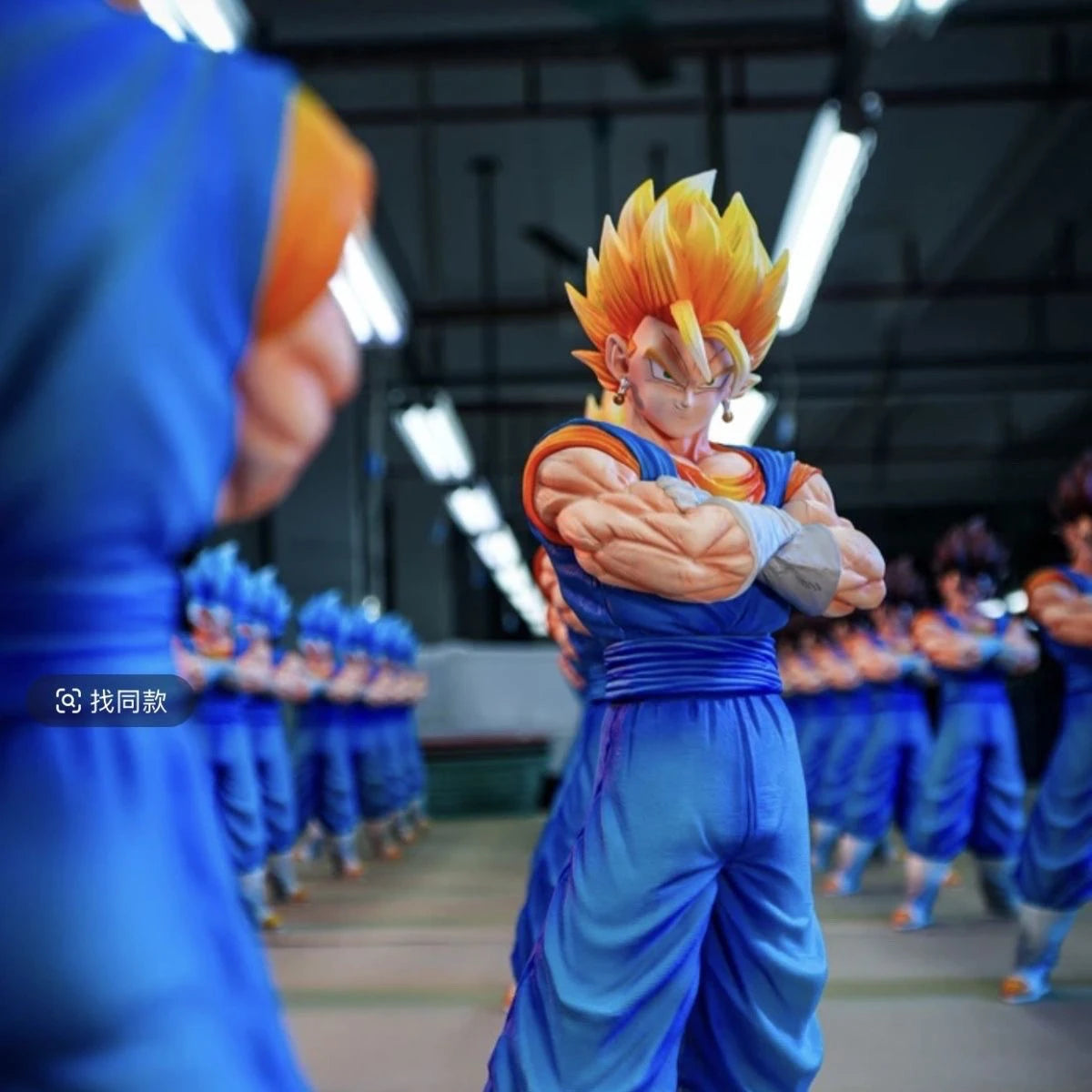 Double King Statue Dragon Ball Handmade Beijit Super Saiyan Model Anime Pose Hug