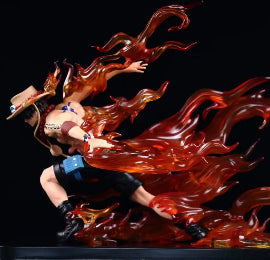 Anime One Piece Portgas D Ace Fire Drift Action PVC Figure Statue Toy Gift